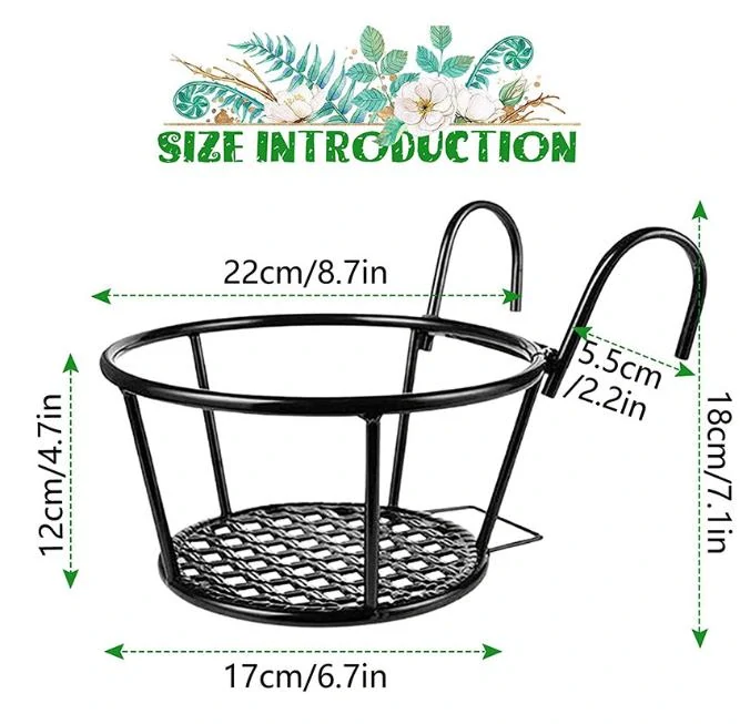 Kovový držák na květináč - průměr 22 cm