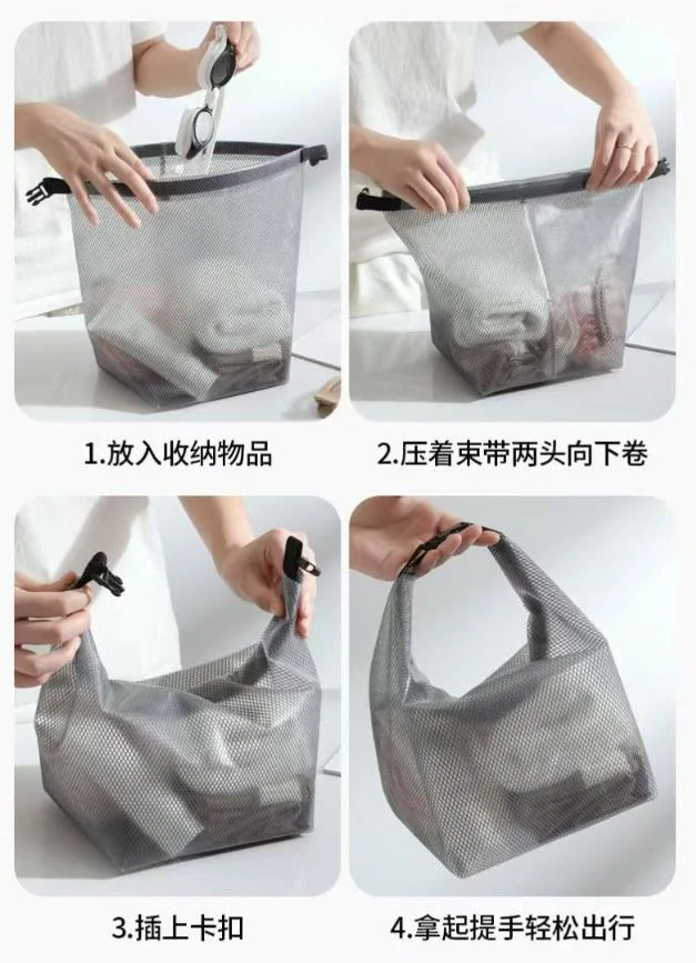 Voděodolná plážová taška bílá menší