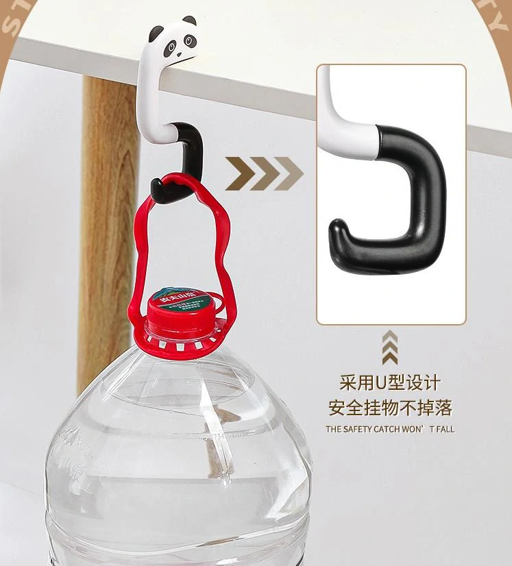 Háček ve tvaru kočky varianta černo bílá