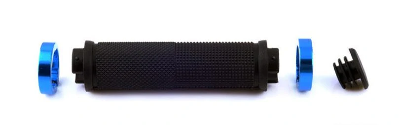 Cyklistické gripy s hliníkovou uzamykací objímkou (černé) – 1 pár