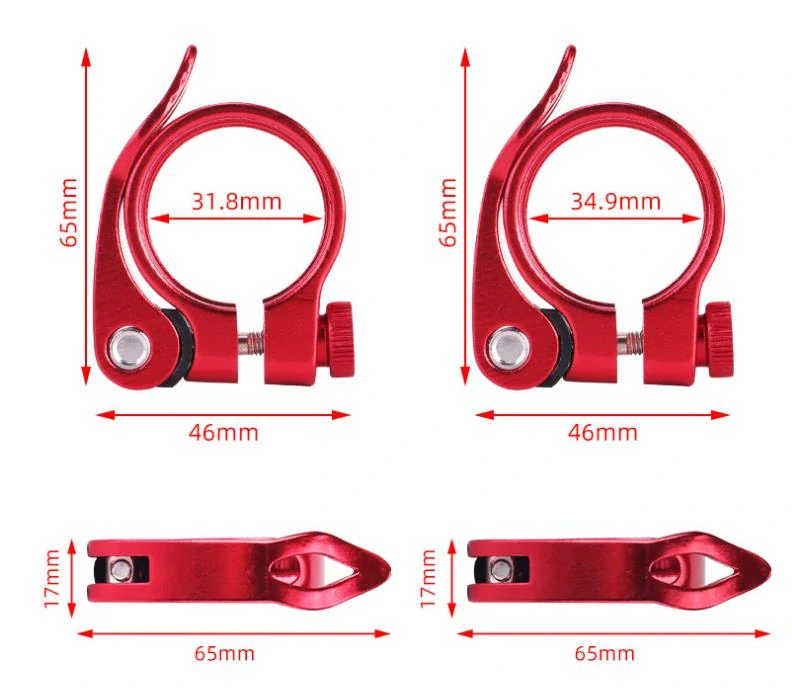 Objímka sedlovky s rychloupínákem 31,8 mm černá