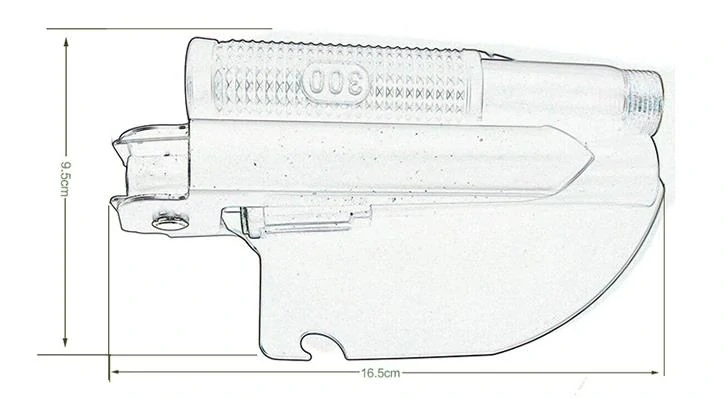 Skládací multifunkční lopatka model S – černá