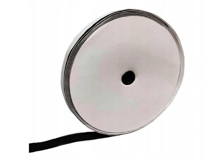 Samolepicí suchý zip (Velcro) – černý, 2× 25 m, šířka 30 mm