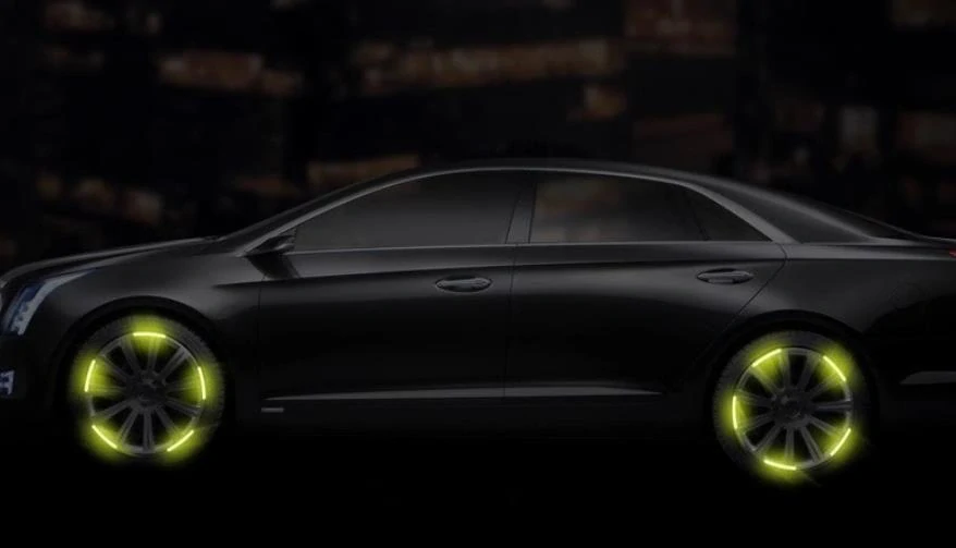 Reflexní nálepky na ráfky kol 20 ks zelené