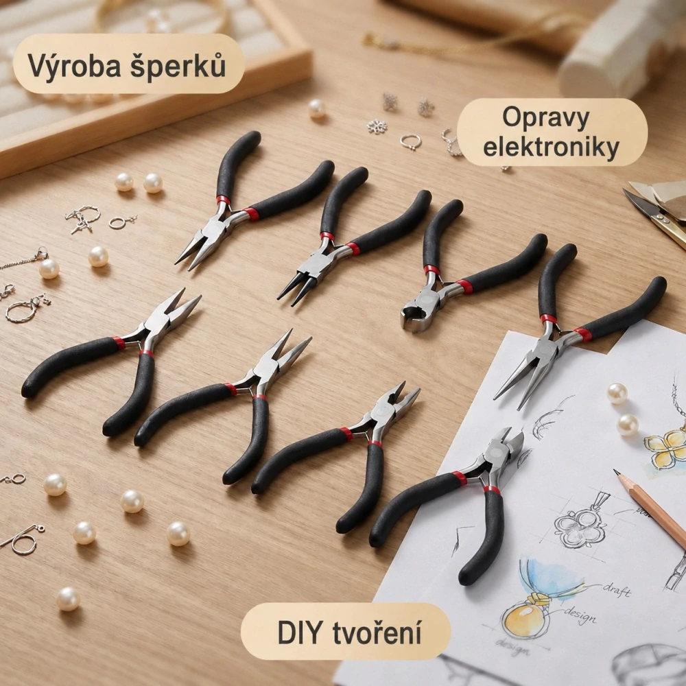 Sada mini kleští – 8 ks