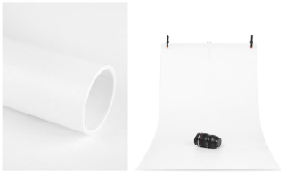 Fotopozadí bílé PVC 60x113 matné