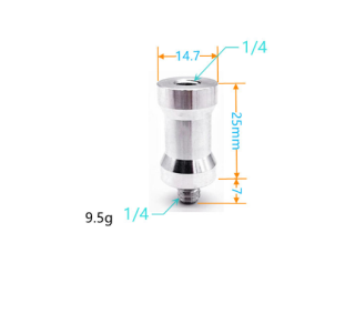 Stativový čep 14.7mm 2x1/4 CC16