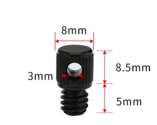 Závit s čepem a dírou 3mm hliník