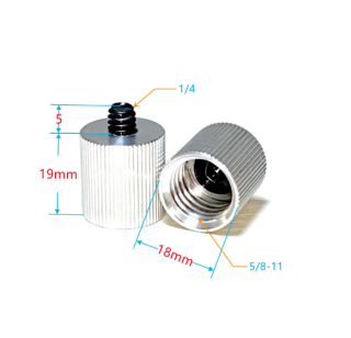 Elementrix Nivelační redukce 5/8"-11 na červík 1/4"-20 ocel