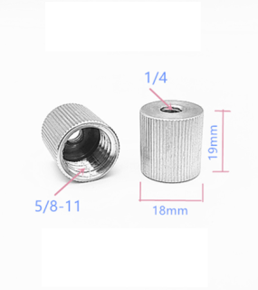 Elementrix Nivelační redukce 5/8"-11 na díru 1/4"-20 