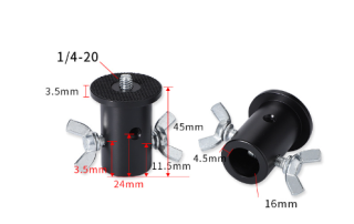Stativový adaptér čepu 16mm s hlavou aretace