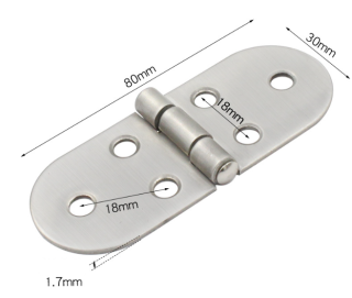 Nerezový závěsný pant 1 osa 80x30mm