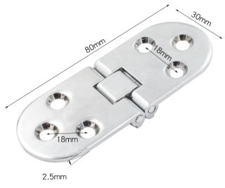 Závěsný pant 2 osy 80x30mm