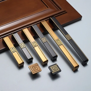 Šuplíkové, dveřní madlo čínský neo styl  8053-192 bronz
