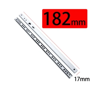 Šuplíkový pojezd 182mm výsuv do drážky 17mm