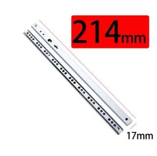 Šuplíkový pojezd 214mm výsuv do drážky 17mm