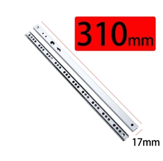 Šuplíkový pojezd 310mm výsuv do drážky 17mm