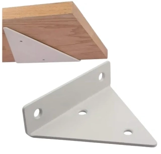 Držák police trojúhelník 170x270mm - bilý  [1ks]