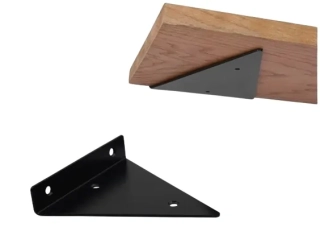 Držák police trojúhelník 170x270mm - černý  [1ks]