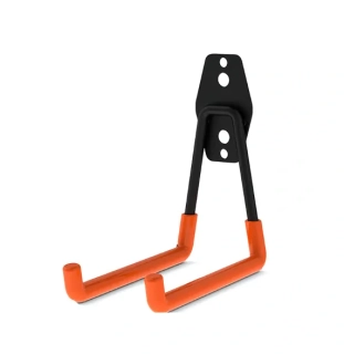 Ocelový hák na zeď 130x130mm s pogumovaným povrchem