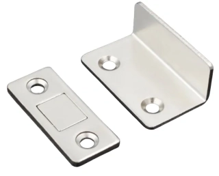 Magnetická západka dvířek, dveří. nábytku stříbrná