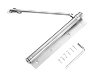 Automatický zavírač dveří 145° sklopný stříbrný