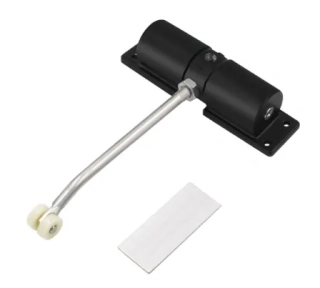 Automatický zavírač dveří 145° pružinový černý