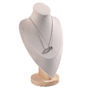 Stojánek, dekolt na šperky výška 28cm bílá