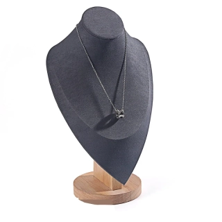 Stojánek, dekolt na šperky výška 28cm šedá