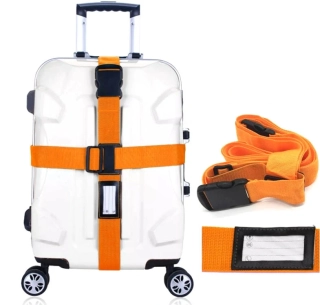 Popruh na kufr křížový oranžový