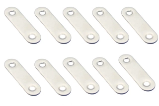 10x Nerezová plochá spojka 56x16x1,6mm