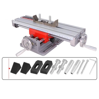 Křížový pracovní stůl 310x90mm červený hliník