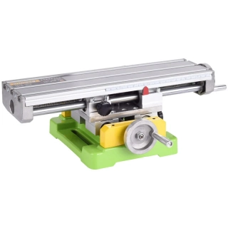 Křížový pracovní stůl 350x100mm zelený hliník