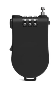 Navíjecí numerický zámek černý 100cm