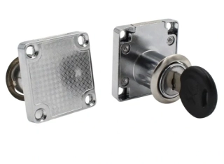 Zásuvkový zámek, zámek pro šuplík zinek 22mm universální