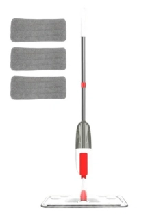 Mop s rozprašovačem 3x potah, spray mop, sprej bílý červený