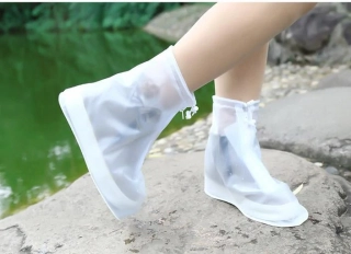 Stylové nepromokavé návleky na boty bílé 2XL