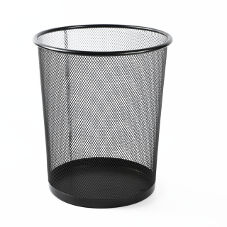 Odpadkový koš drátěný– kovový, 19 l, černý