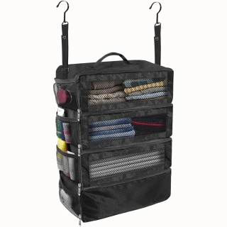 Závěsný cestovní organizér 60 × 23 × 37 cm černý