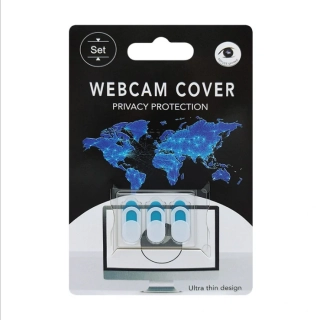 3x Kryt webkamery mobilu nebo notebooku 18mm bílý