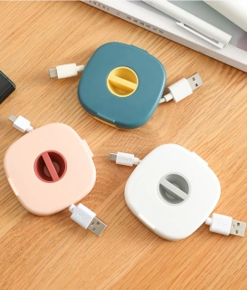 Navijak na usb kabel, navíječ na sluchátka - bílý
