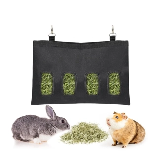 Krmný pytel na seno pro hlodavce – 46 × 30 cm (4 otvory)