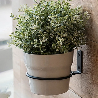Kovový nástěnný držák na květináč – průměr 20 cm (1 ks)
