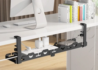 Organizér kabelů pod stůl nastavitelný 40–74 cm