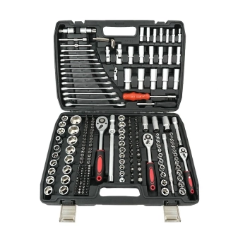 Profesionální gola sada 216 ks – kompletní sada nářadí 1/4", 3/8" a 1/2"