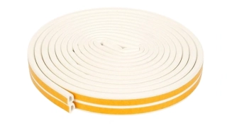 Samolepicí těsnění do oken a dveří 9x7,5mm x 6m – bílé