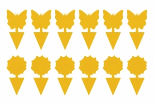 12x Lepová deska do květináčů mucholapka