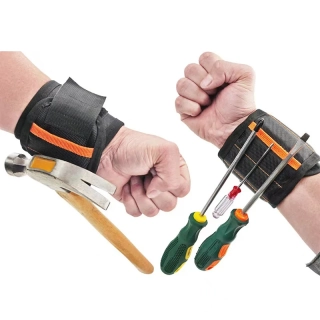 Magnetický náramek na nářadí – 75 magnetů, 5 řad po 15 magnetech
