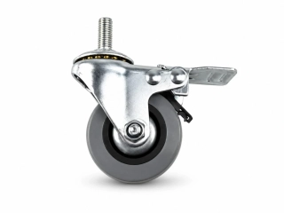 Kolečko otočné s brzdou 50mm šroub M8x25