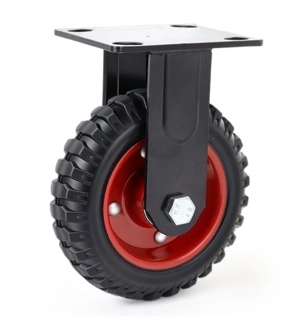 Pevné transportní kolečko 200 mm – nosnost 160 kg, montážní deska